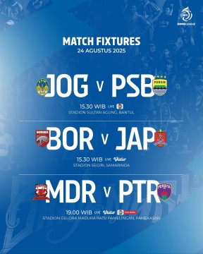 Jadwal Liga 1 Minggu 24 Agustus 2025. (Instagram @liga1match)